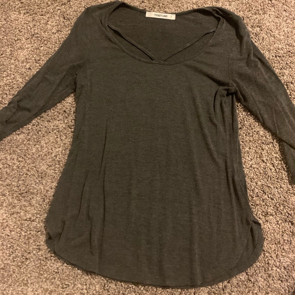 Gray blouse